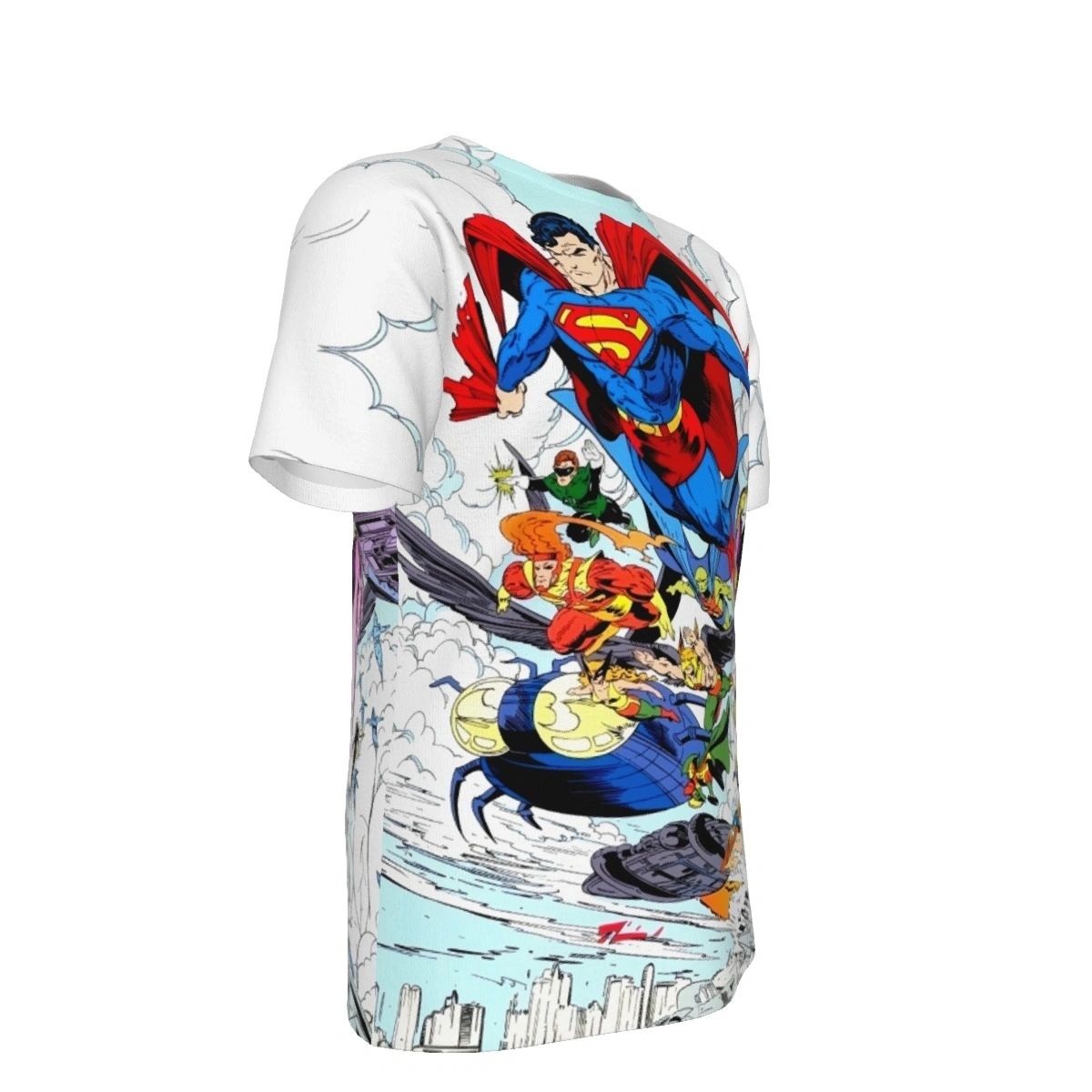 TODD MCFARLANE JLA PINUP ALL OVER PRINT SHIRTS