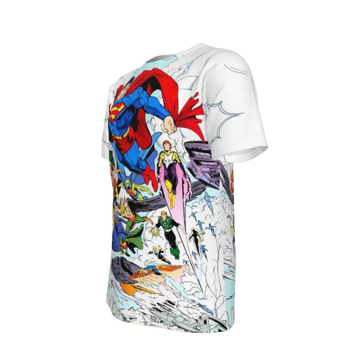 TODD MCFARLANE JLA PINUP ALL OVER PRINT SHIRTS