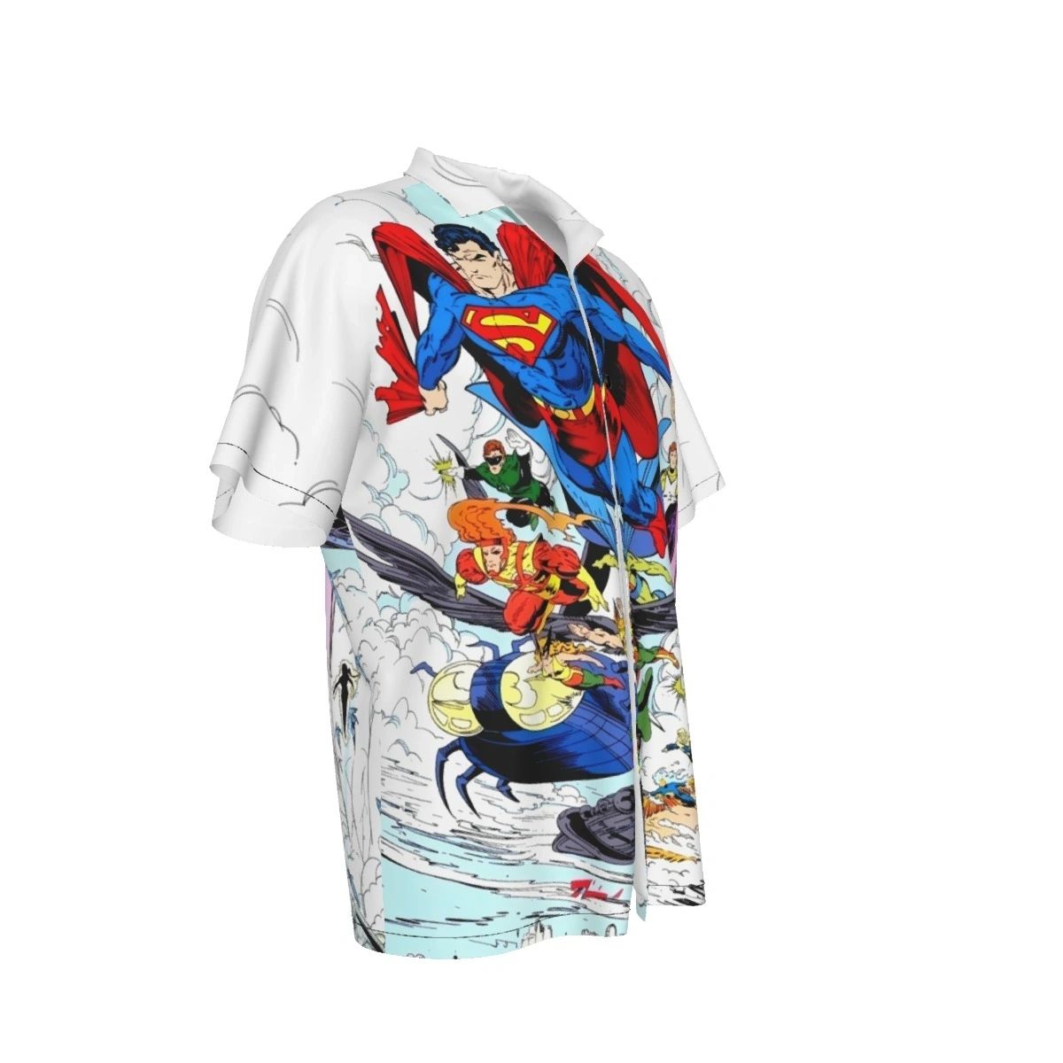 TODD MCFARLANE JLA PINUP ALL OVER PRINT SHIRTS