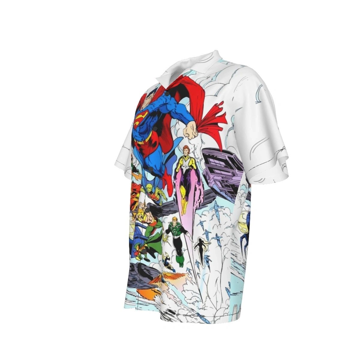 TODD MCFARLANE JLA PINUP ALL OVER PRINT SHIRTS