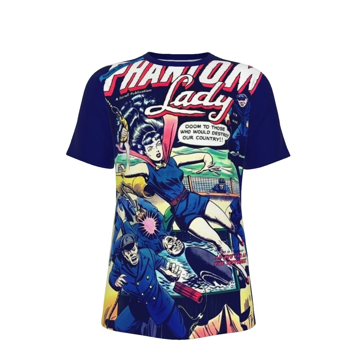 PHANTOM LADY 2 V2 ALL OVER PRINT SHIRTS -1955