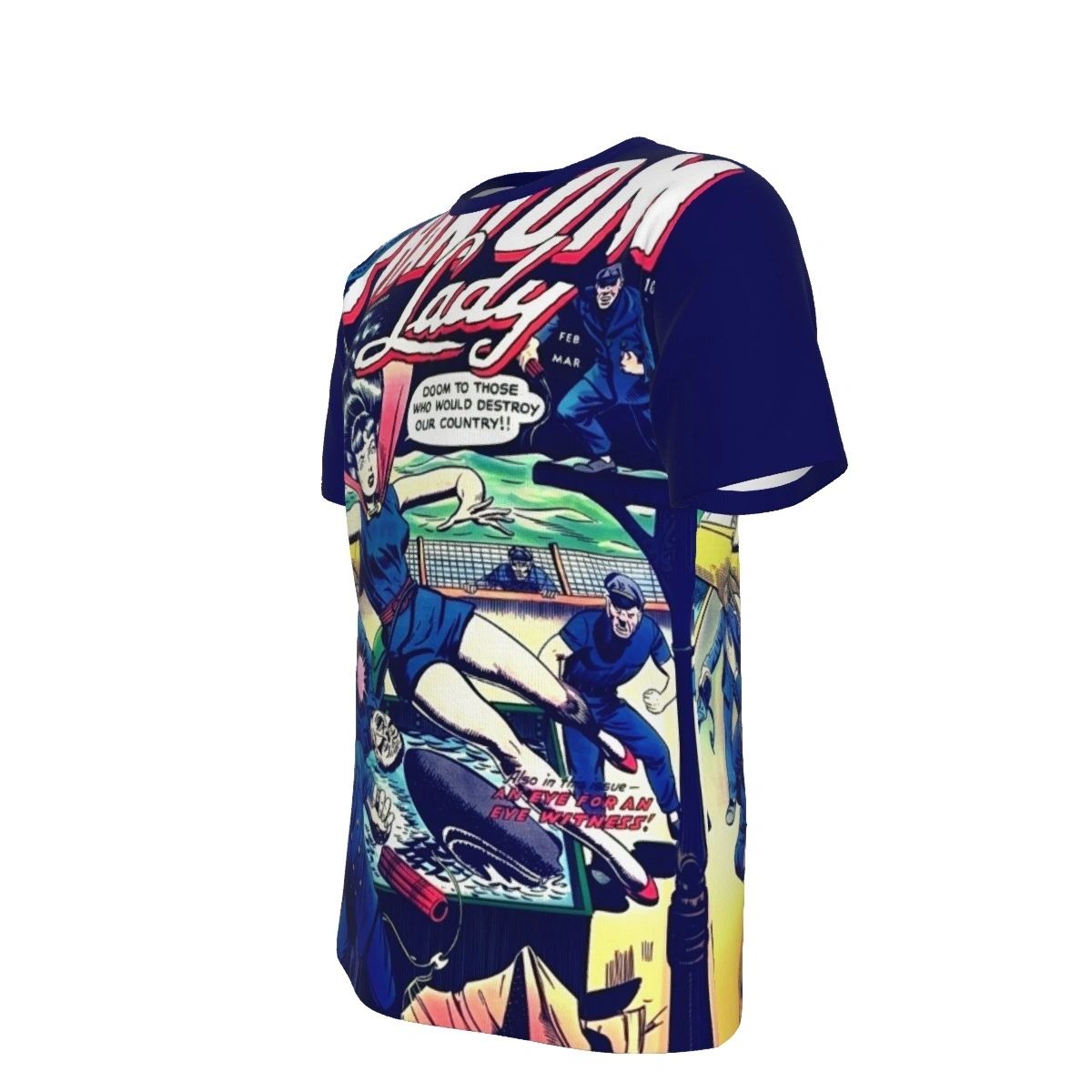PHANTOM LADY 2 V2 ALL OVER PRINT SHIRTS -1955