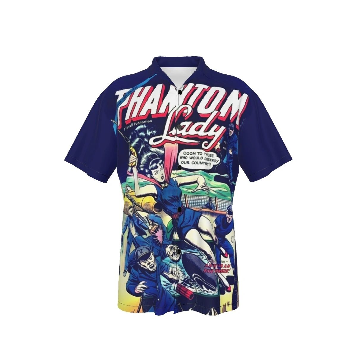PHANTOM LADY 2 V2 ALL OVER PRINT SHIRTS -1955