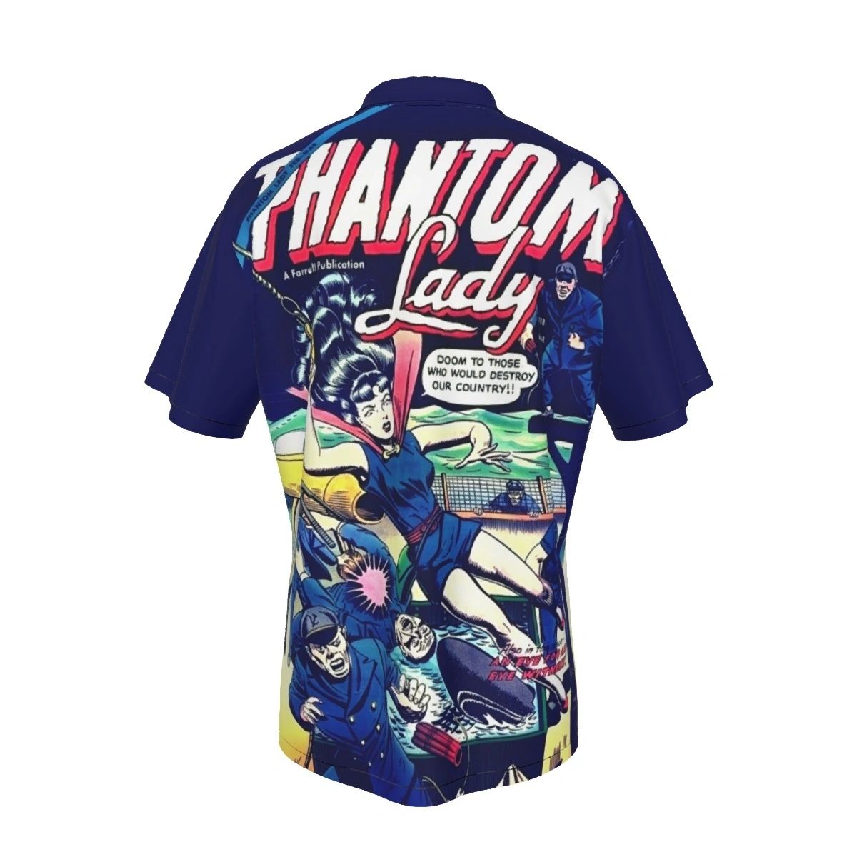 PHANTOM LADY 2 V2 ALL OVER PRINT SHIRTS -1955