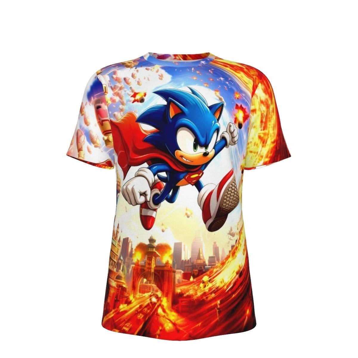 SONIC SUPERMAN ALL OVER PRINT SHIRTS