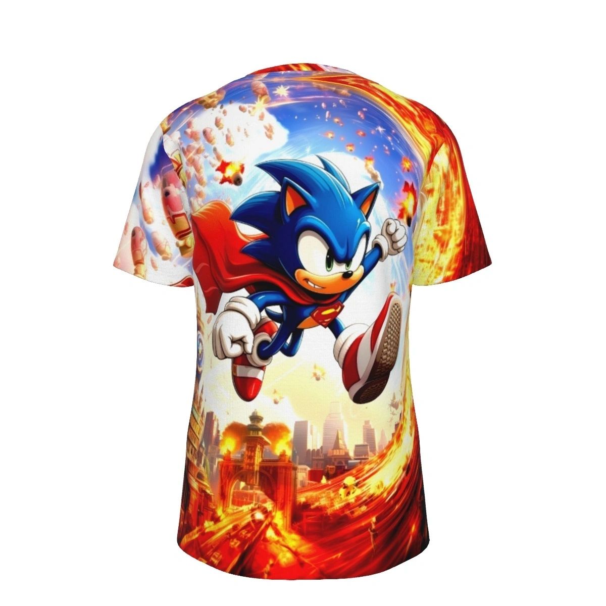 SONIC SUPERMAN ALL OVER PRINT SHIRTS
