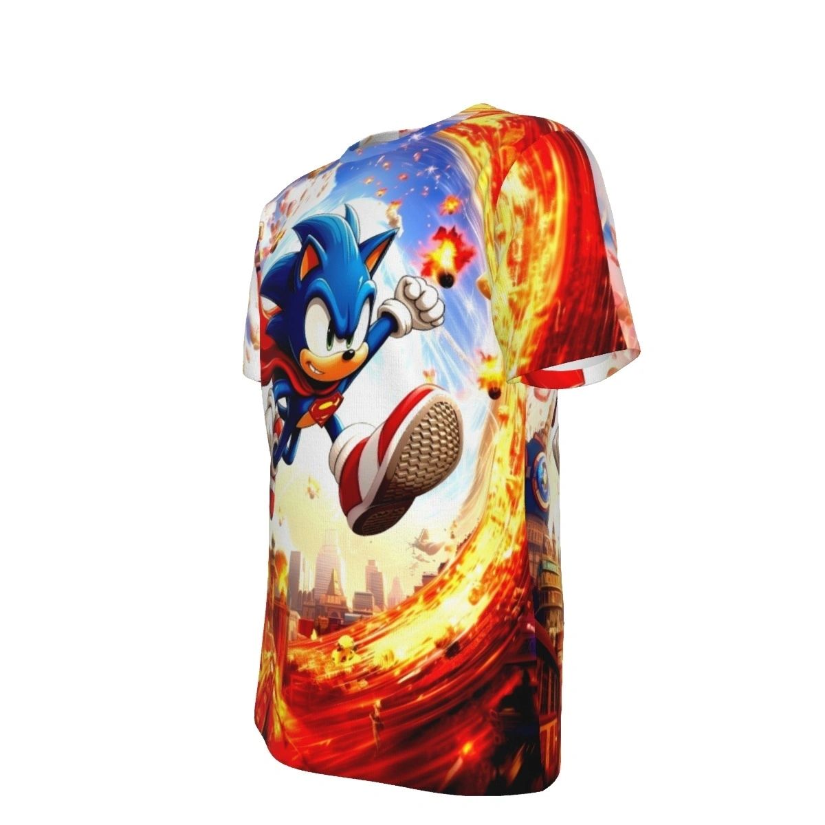 SONIC SUPERMAN ALL OVER PRINT SHIRTS