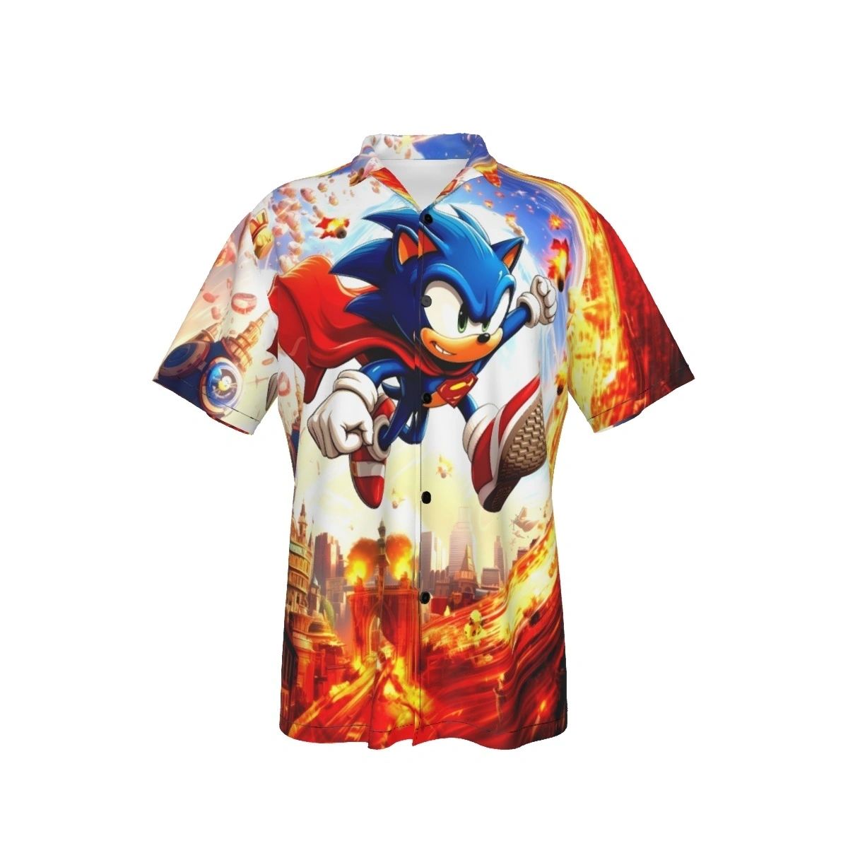 SONIC SUPERMAN ALL OVER PRINT SHIRTS