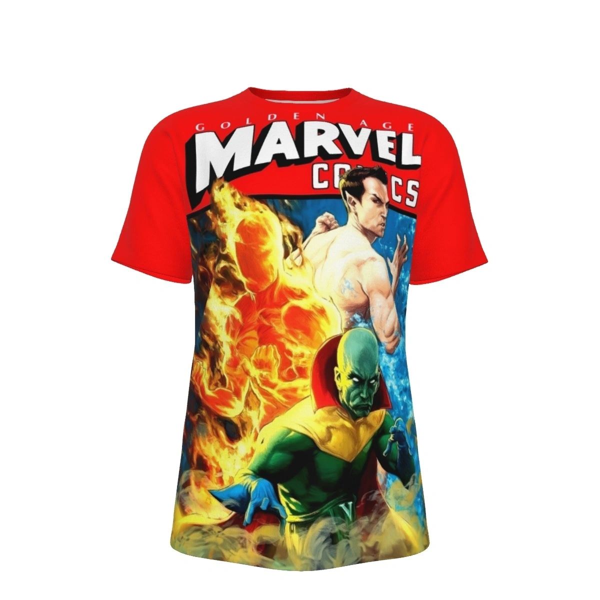 GOLDEN AGE MARVEL COMICS ALL OVER PRINT SHIRTS