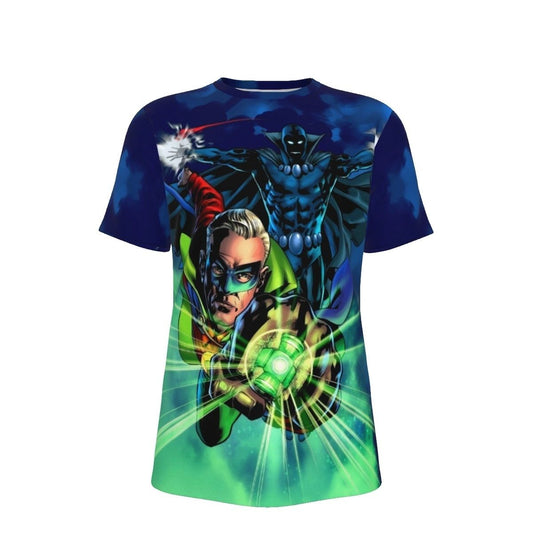 GREEN LANTERN OBSIDIAN ALL OVER PRINT SHIRTS - FATHER AND SON