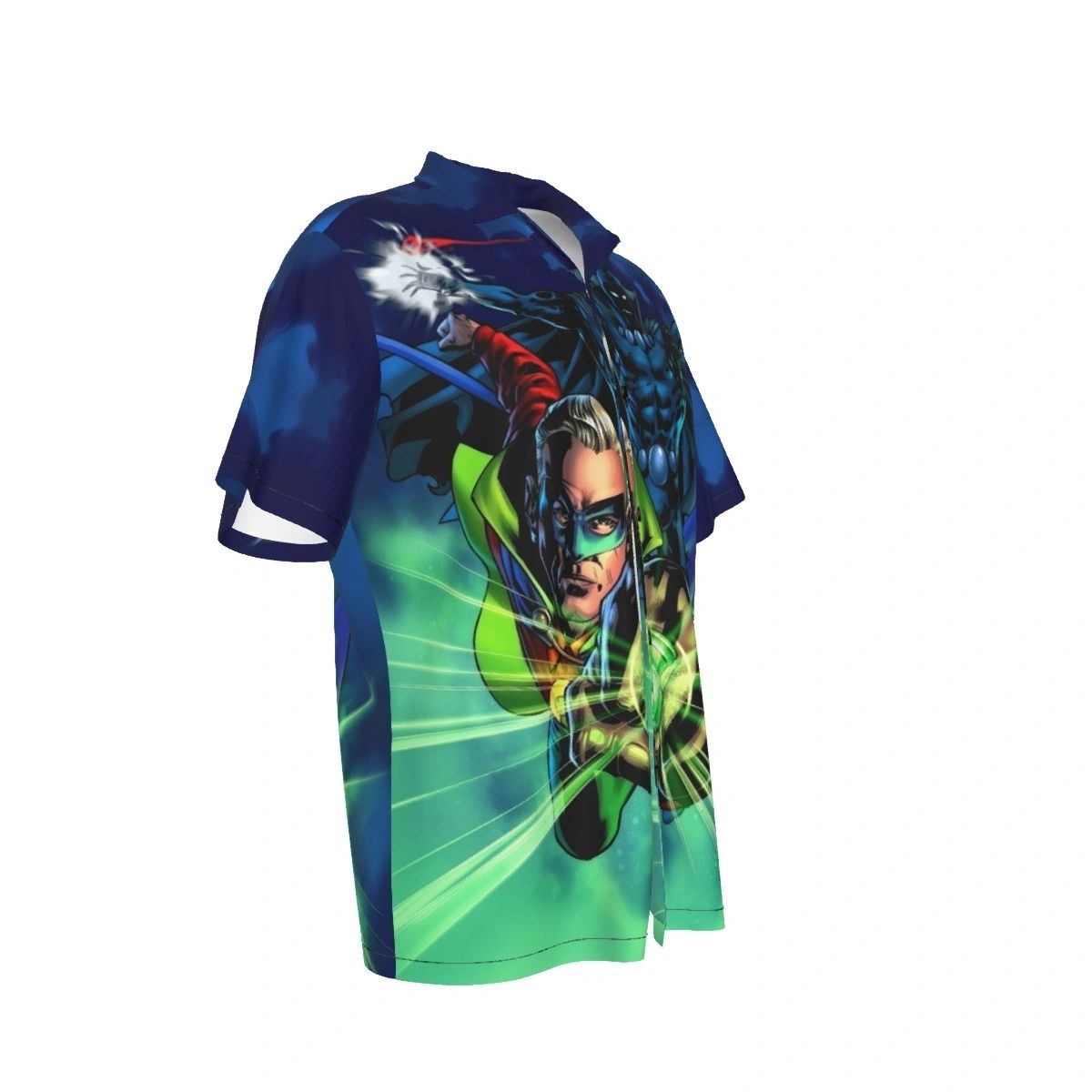 GREEN LANTERN OBSIDIAN ALL OVER PRINT SHIRTS - FATHER AND SON
