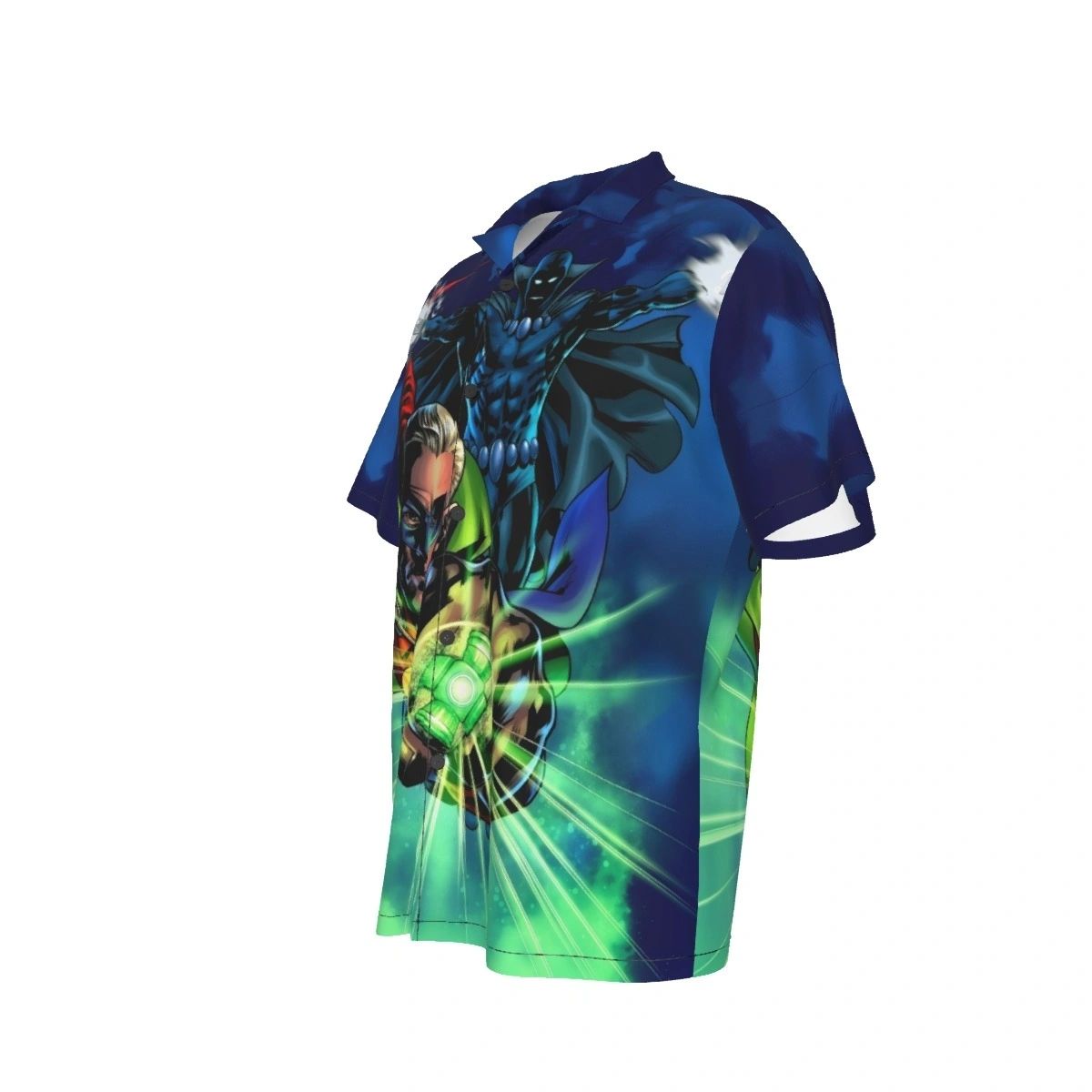 GREEN LANTERN OBSIDIAN ALL OVER PRINT SHIRTS - FATHER AND SON