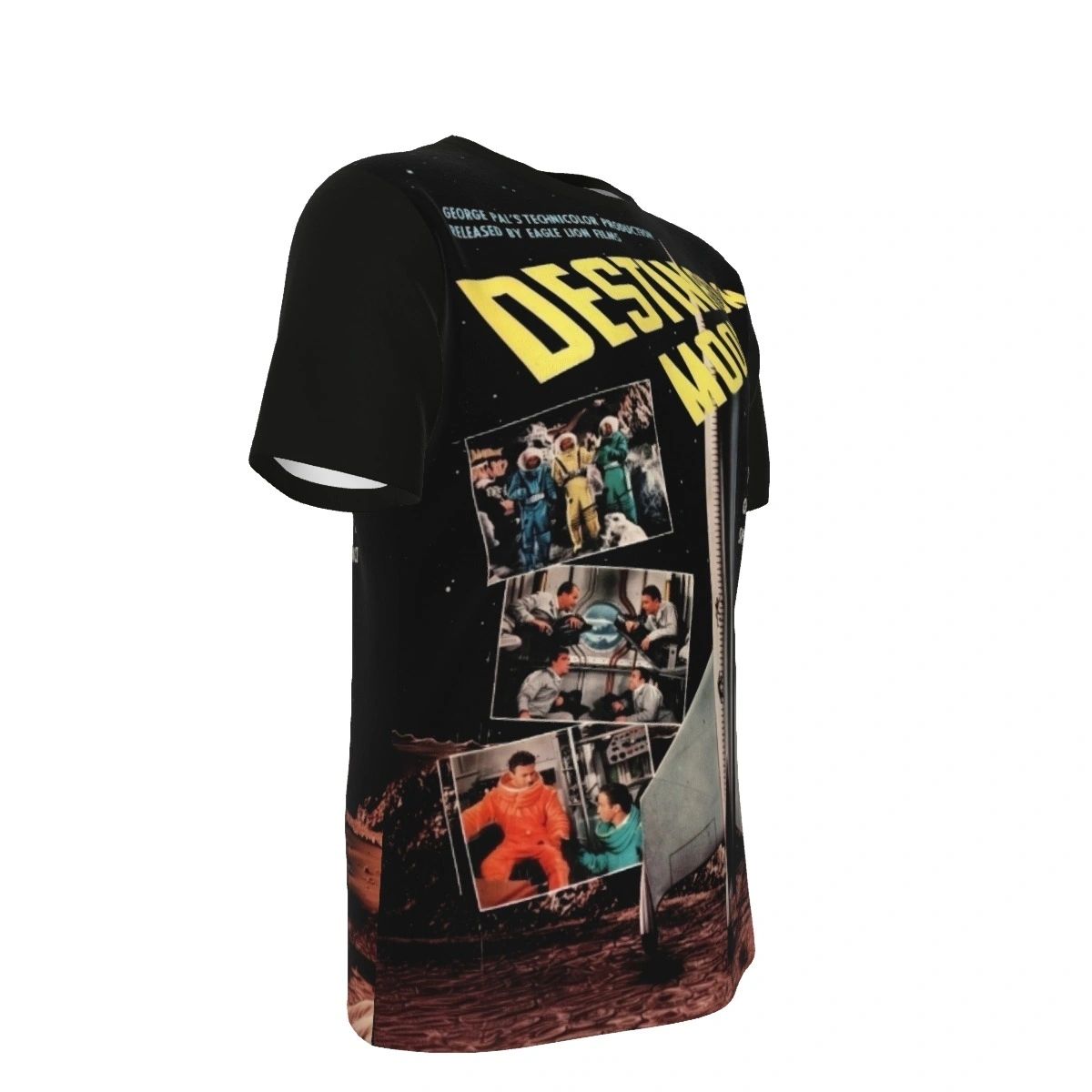 DESTINATION MOON MOVIE POSTER ALL OVER PRINT SHIRTS