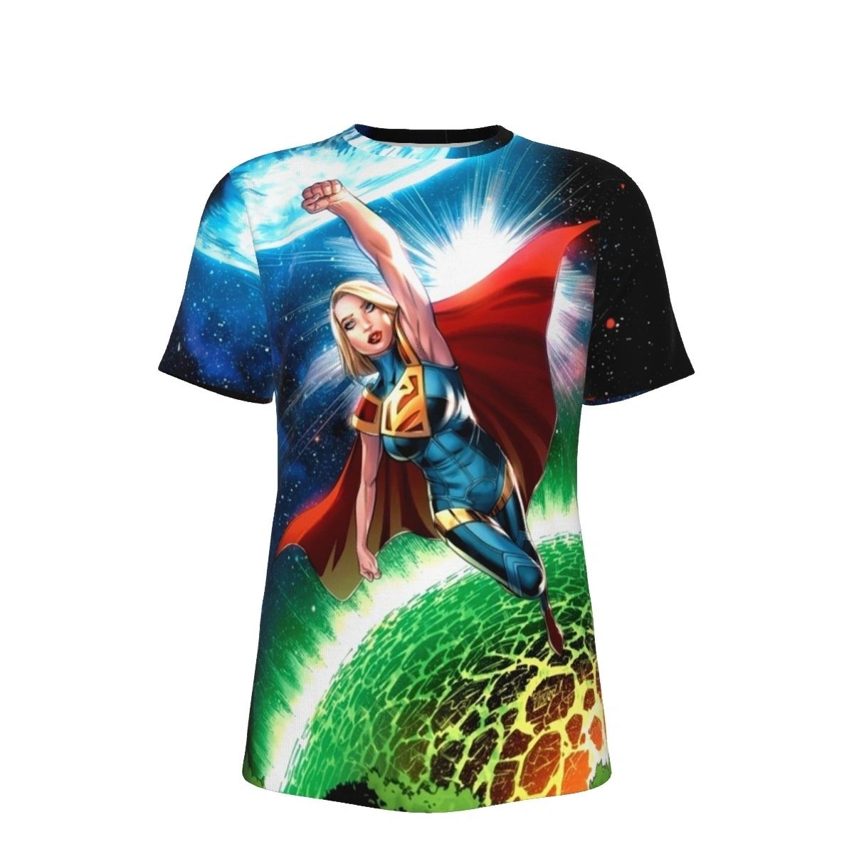 INJUSTICE 2 SUPERGIRL ALL OVER PRINT SHIRTS