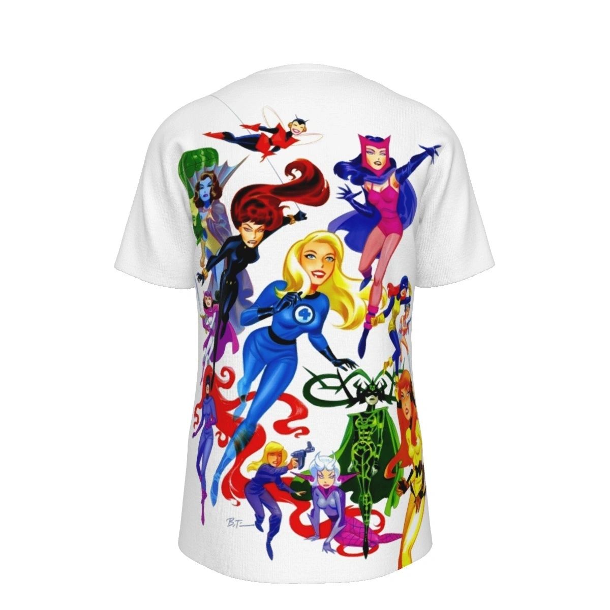 WOMEN OF MARVEL ALL OVER PRINT SHIRTS - BRUCE TIMM ART