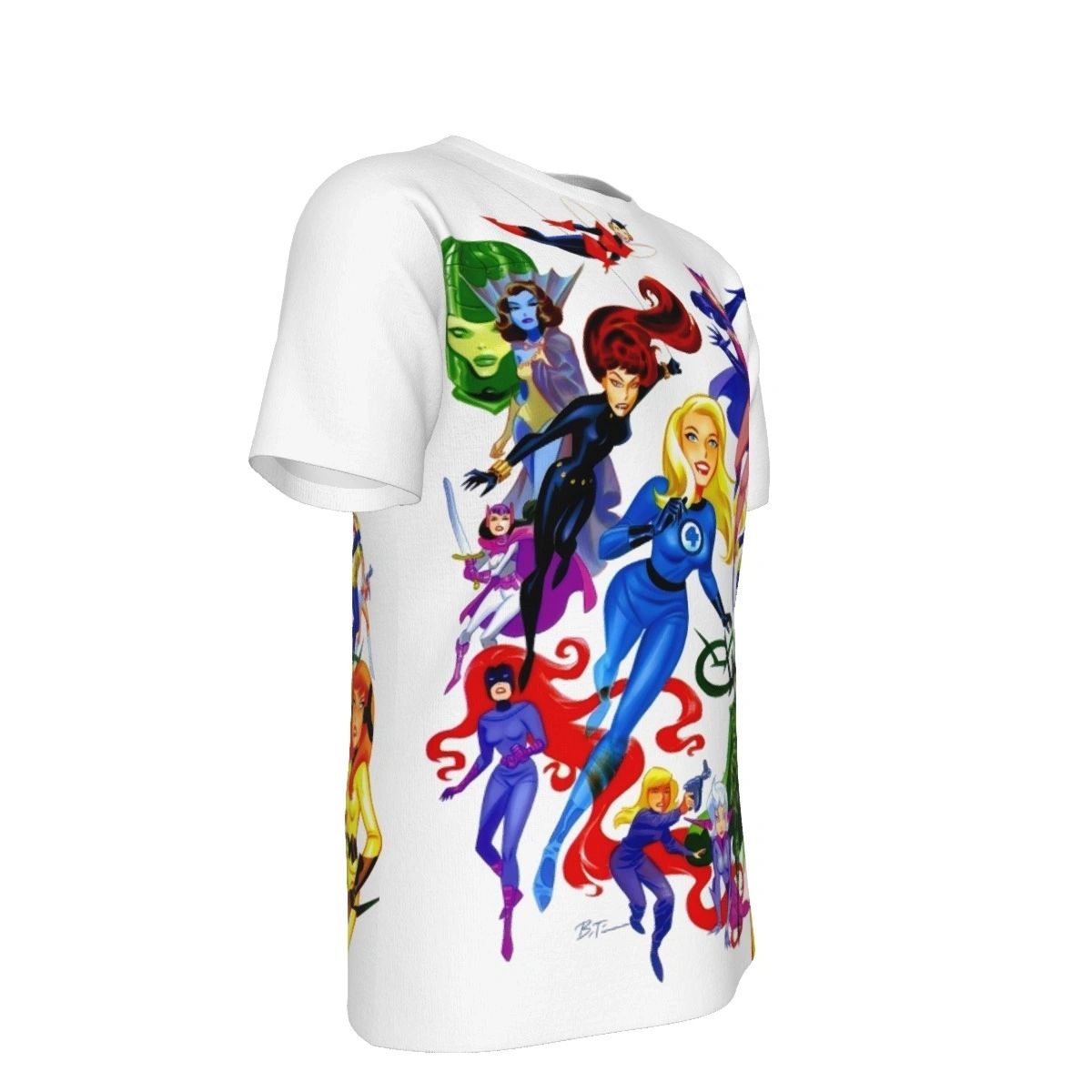 WOMEN OF MARVEL ALL OVER PRINT SHIRTS - BRUCE TIMM ART