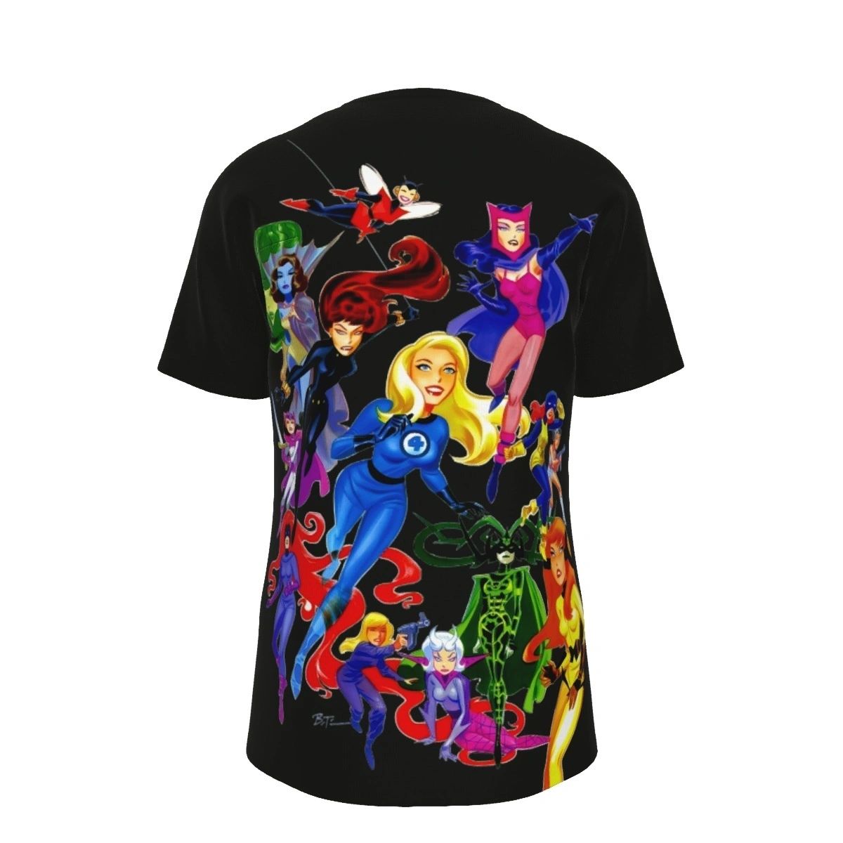 WOMEN OF MARVEL ALL OVER PRINT SHIRTS - BRUCE TIMM ART