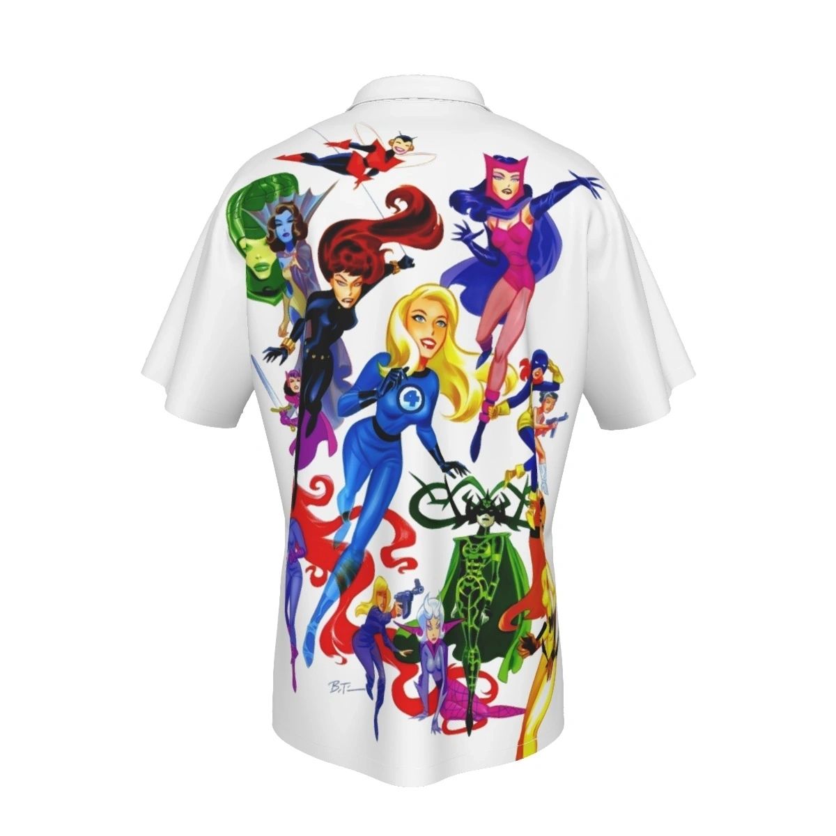 WOMEN OF MARVEL ALL OVER PRINT SHIRTS - BRUCE TIMM ART