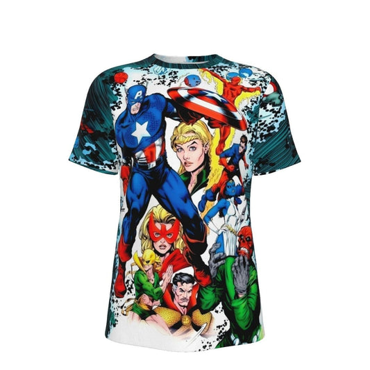 HISTORY OF THE MARVEL UNIVERSE 2 ALL OVER PRINT SHIRTS