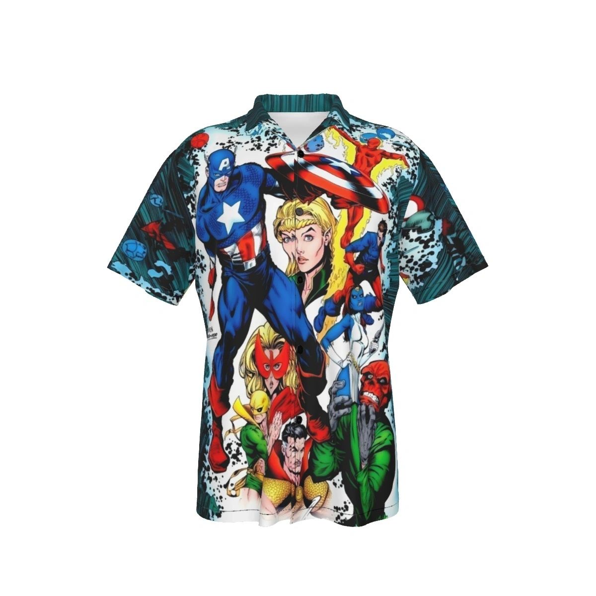 HISTORY OF THE MARVEL UNIVERSE 2 ALL OVER PRINT SHIRTS