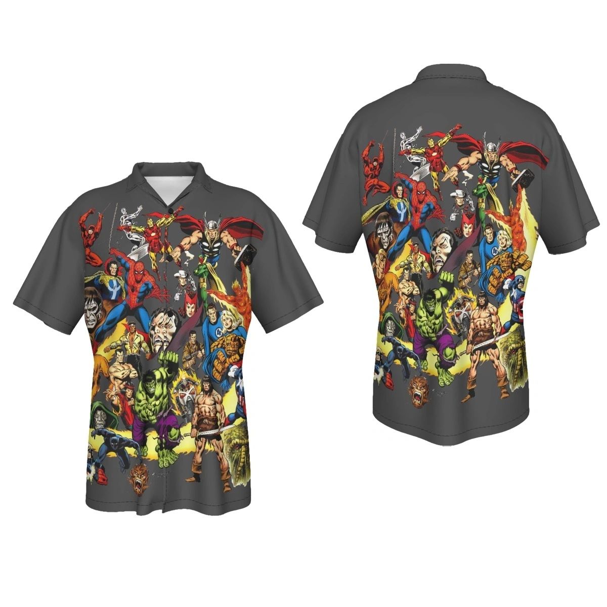 HISTORY OF THE MARVEL UNIVERSE 1 VAR ALL OVER PRINT SHIRTS