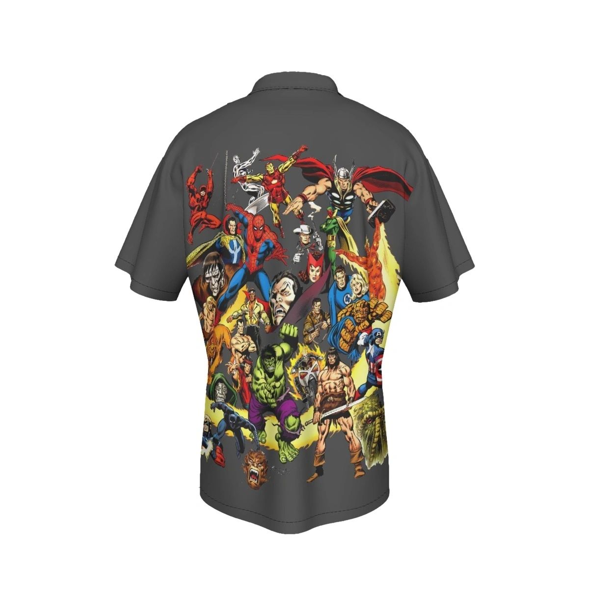HISTORY OF THE MARVEL UNIVERSE 1 VAR ALL OVER PRINT SHIRTS
