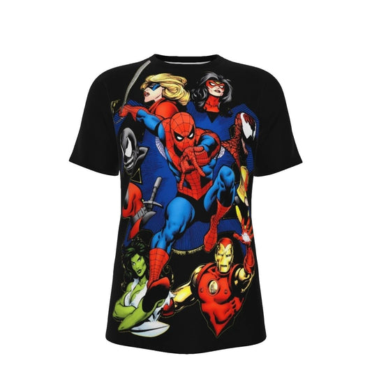 HISTORY OF THE MARVEL UNIVERSE 4 VAR ALL OVER PRINT SHIRTS