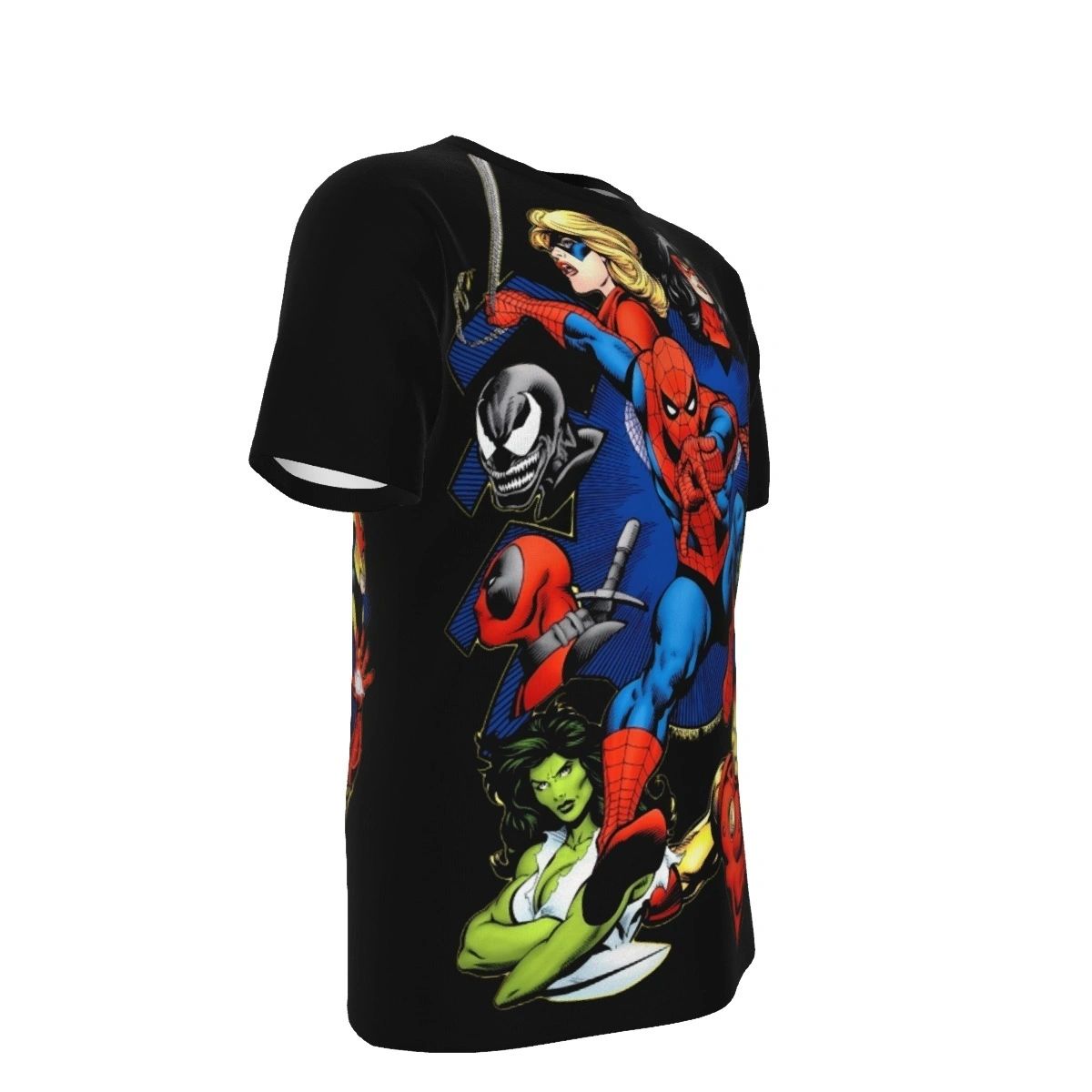 HISTORY OF THE MARVEL UNIVERSE 4 VAR ALL OVER PRINT SHIRTS