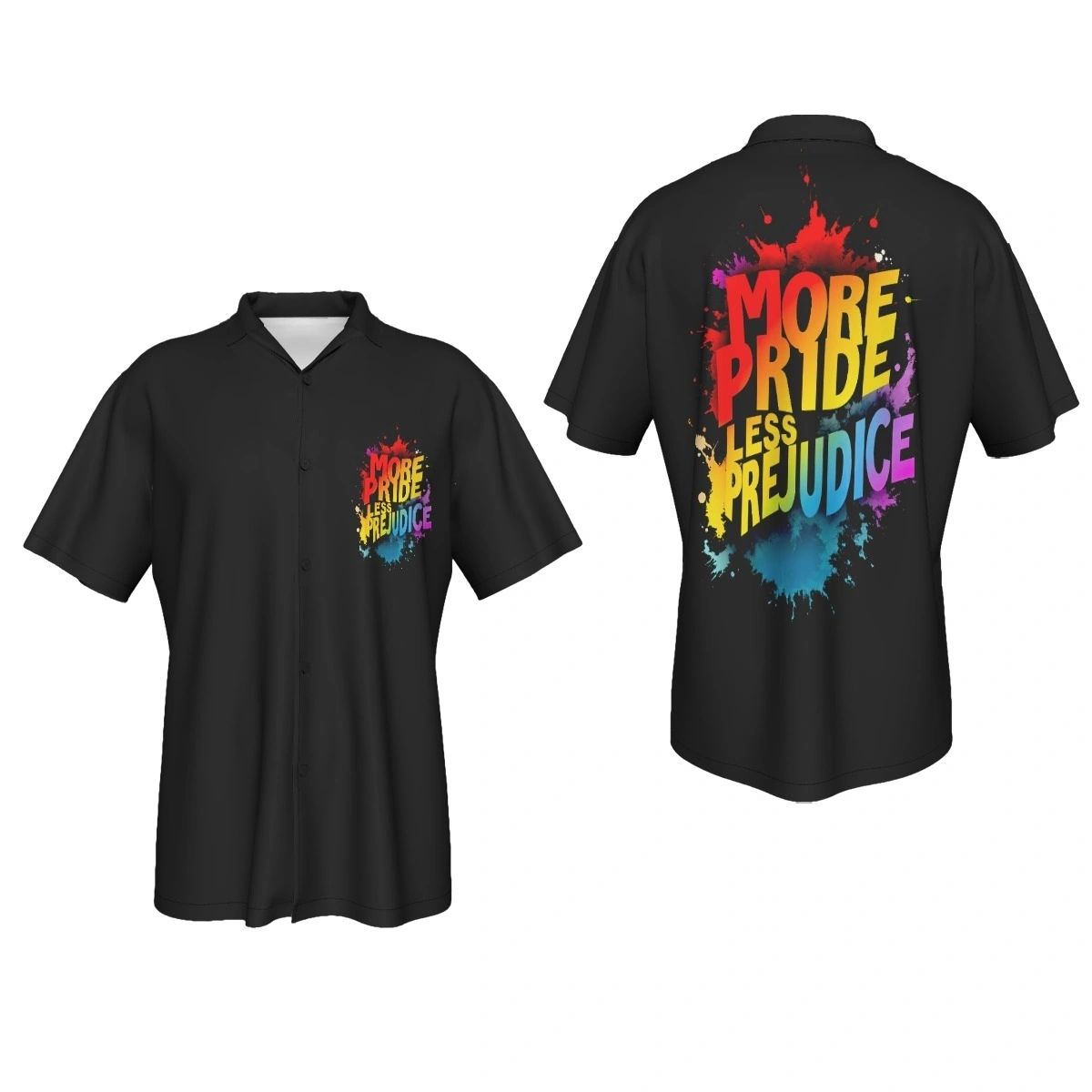 MORE PRIDE, LESS PREJUDICE ALL OVER PRINT SHIRTS