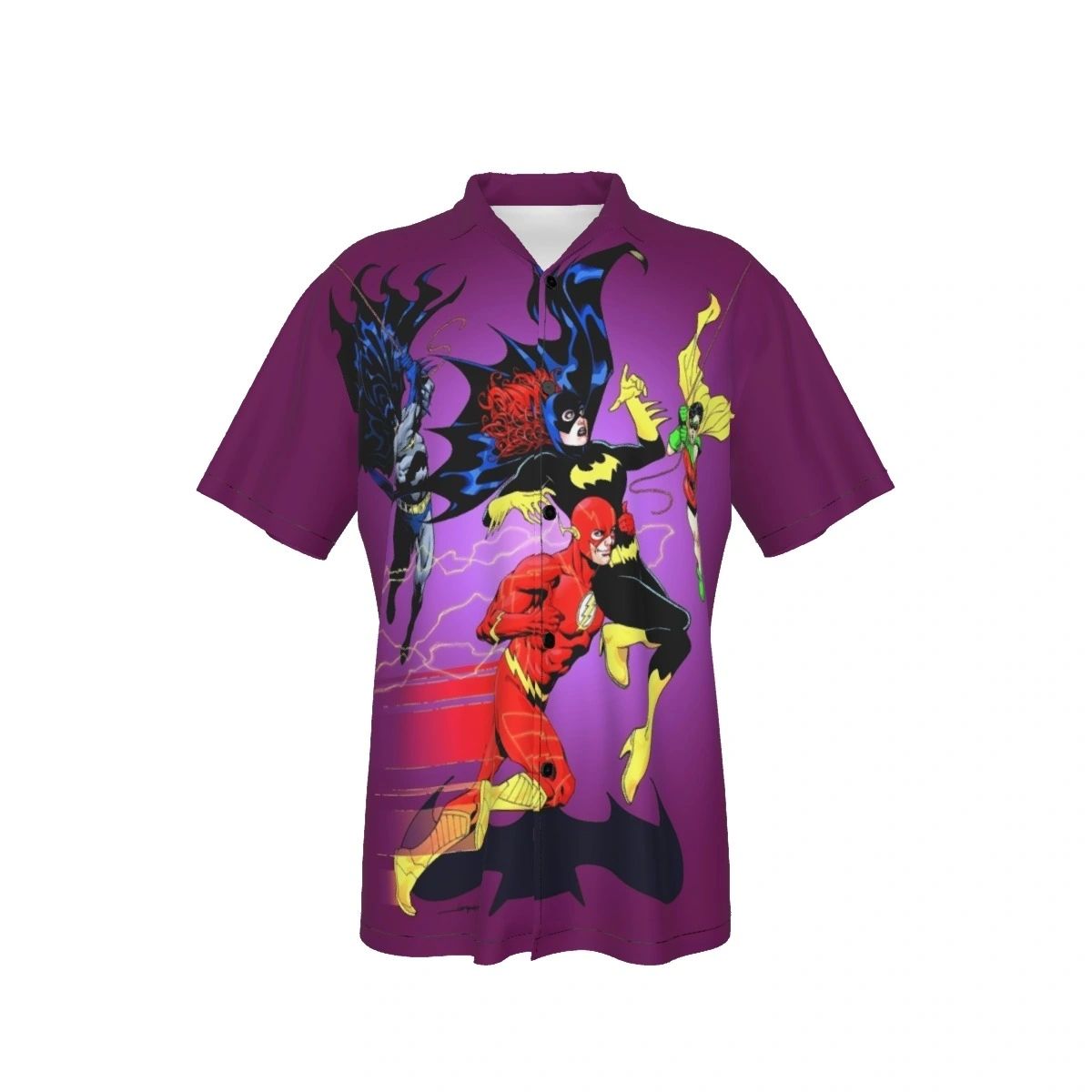 ICONIC BATGIRL COVER WITH FLASH ALL OVER PRINT SHIRTS