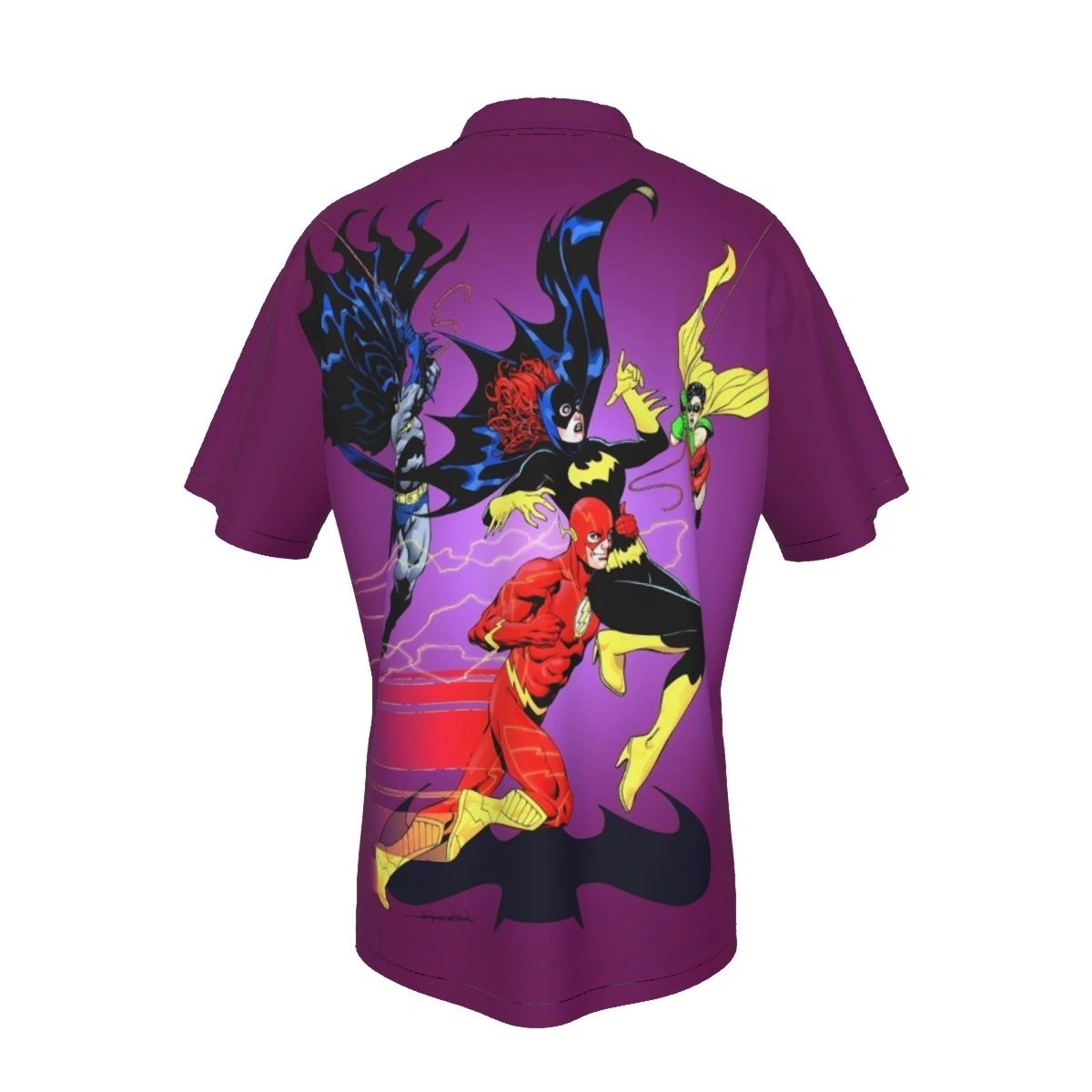 ICONIC BATGIRL COVER WITH FLASH ALL OVER PRINT SHIRTS