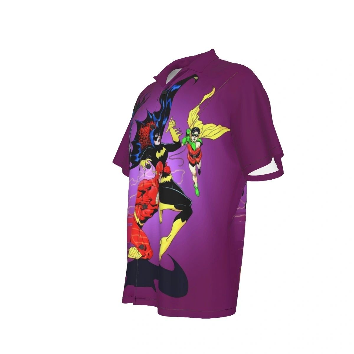 ICONIC BATGIRL COVER WITH FLASH ALL OVER PRINT SHIRTS