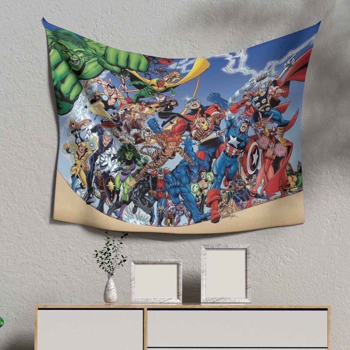 AVENGERS TRIBUTE TO PEREZ TAPESTRY - SPECIAL BUY - FREE SHIPPING