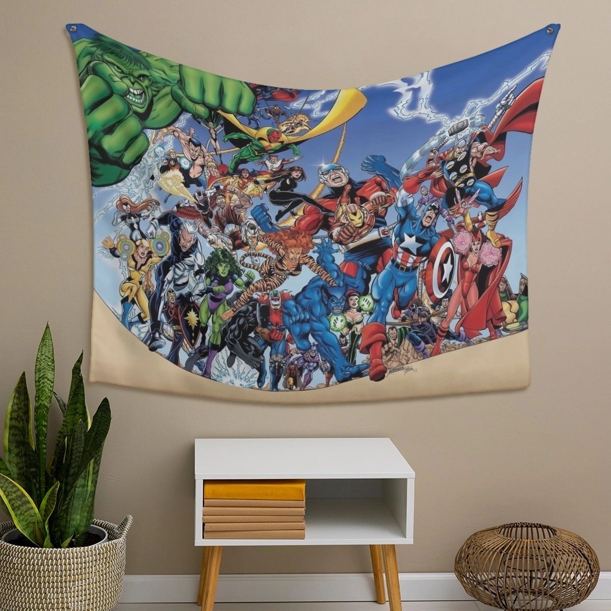 AVENGERS TRIBUTE TO PEREZ TAPESTRY - SPECIAL BUY - FREE SHIPPING