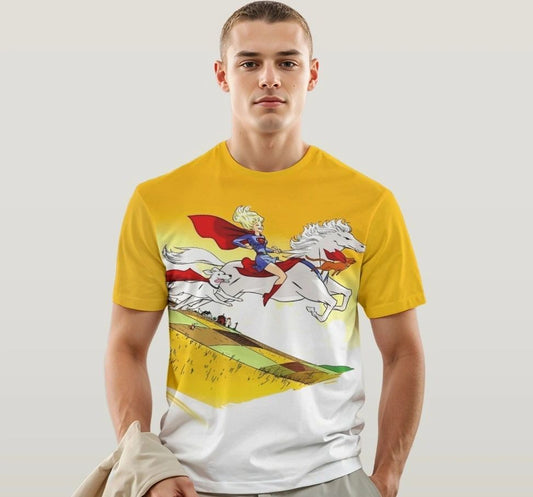 SUPERGIRL AND SUPERPETS SHOT All-Over Print Shirt