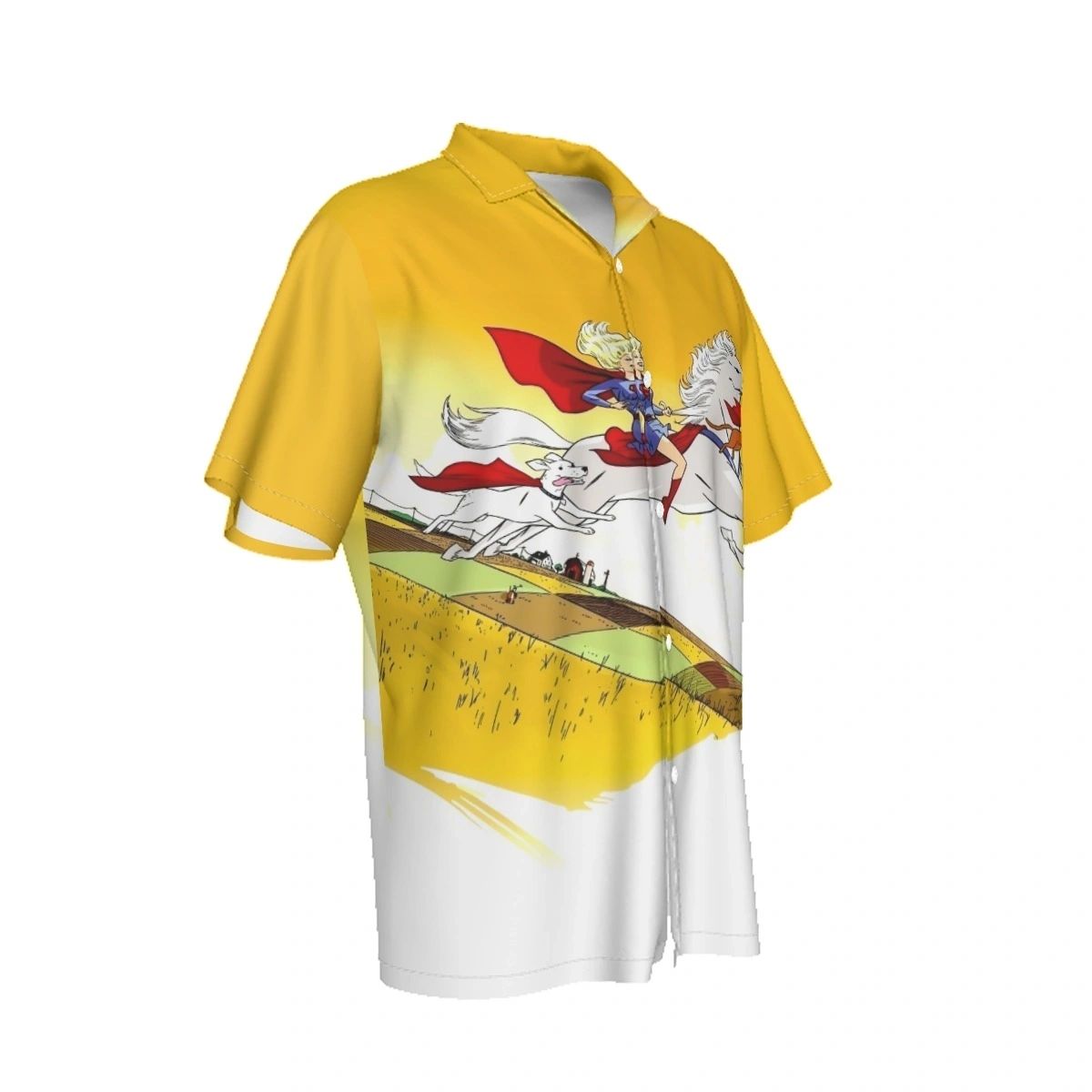 SUPERGIRL AND SUPERPETS SHOT All-Over Print Shirt