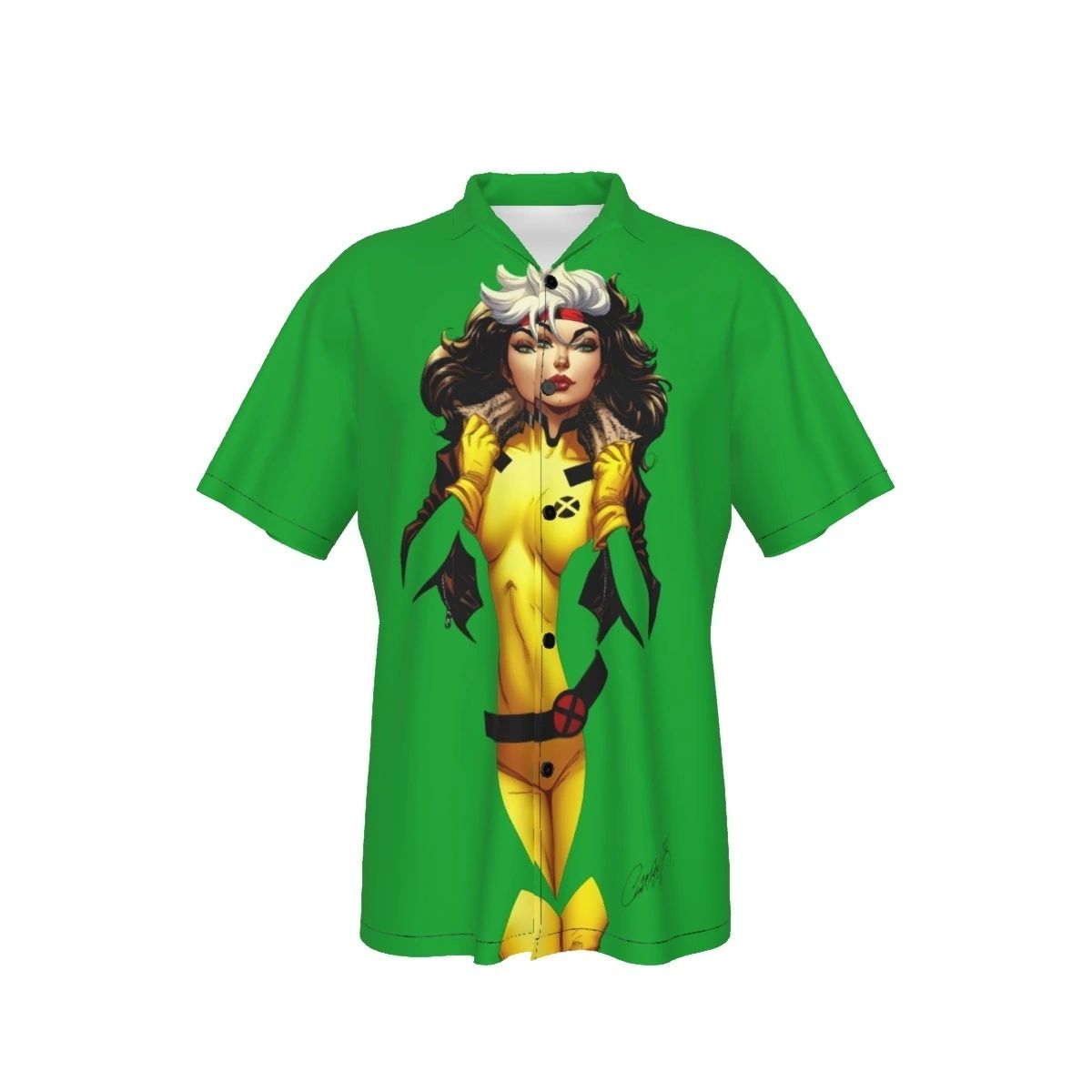 XMEN 1 NEGATIVE SPACE ROGUE ALL OVER PRINT SHIRT AND TANK
