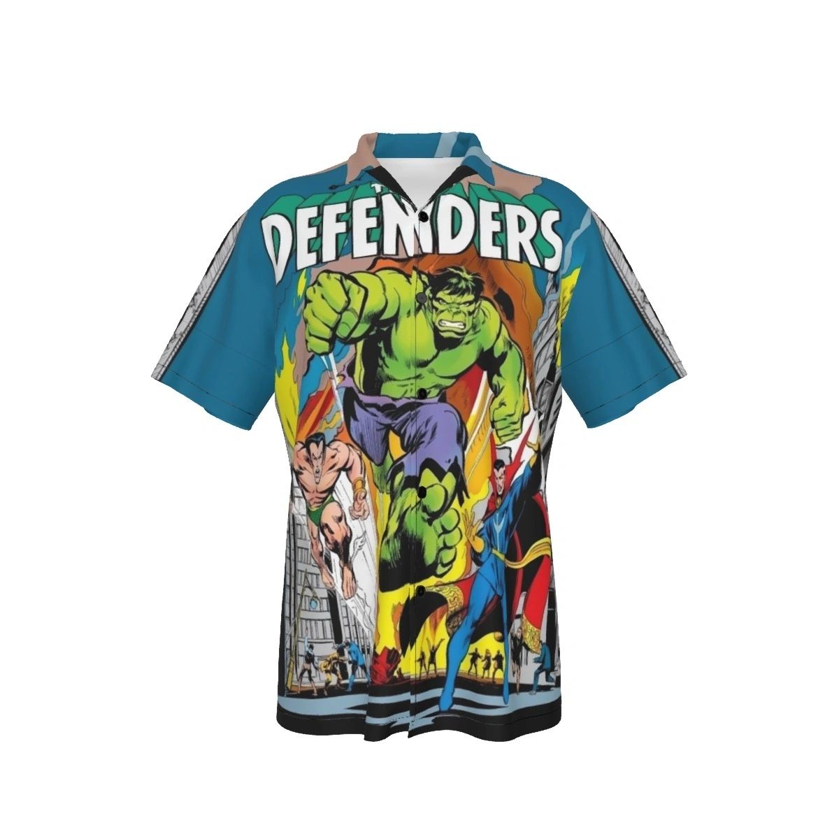DEFENDERS TPB ALL OVER PRINT SHIRT AND TANK