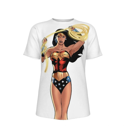 JLAZ WONDER WOMAN PIN UP ALL OVER PRINT SHIRT AND TANK