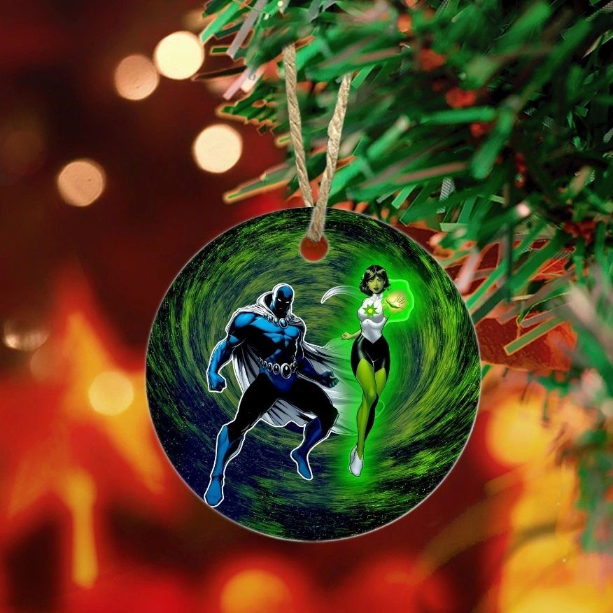 OBSIDIAN AND JADE READY CHRISTMAS TREE ORNAMENT
