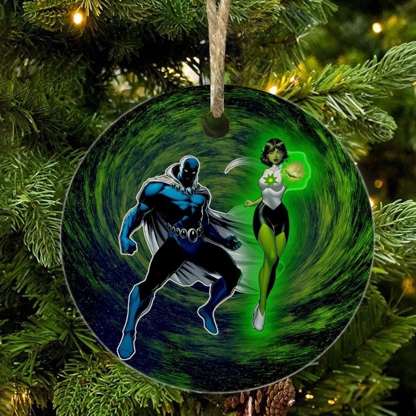 OBSIDIAN AND JADE READY CHRISTMAS TREE ORNAMENT
