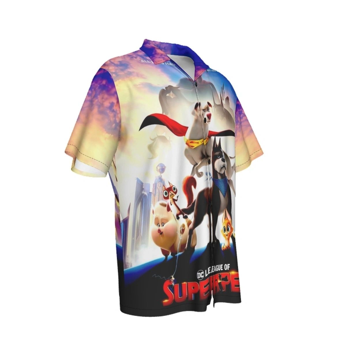 DC LEGION OF SUPERPETS ALL OVER PRINT SHIRT AND TANK