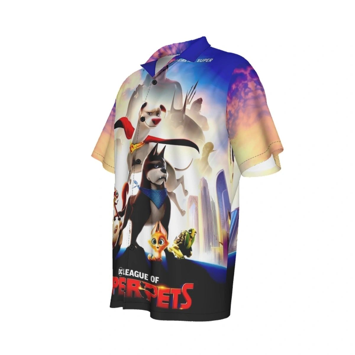 DC LEGION OF SUPERPETS ALL OVER PRINT SHIRT AND TANK