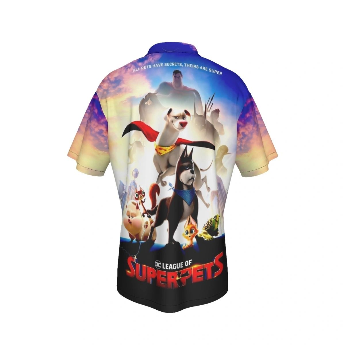 DC LEGION OF SUPERPETS ALL OVER PRINT SHIRT AND TANK