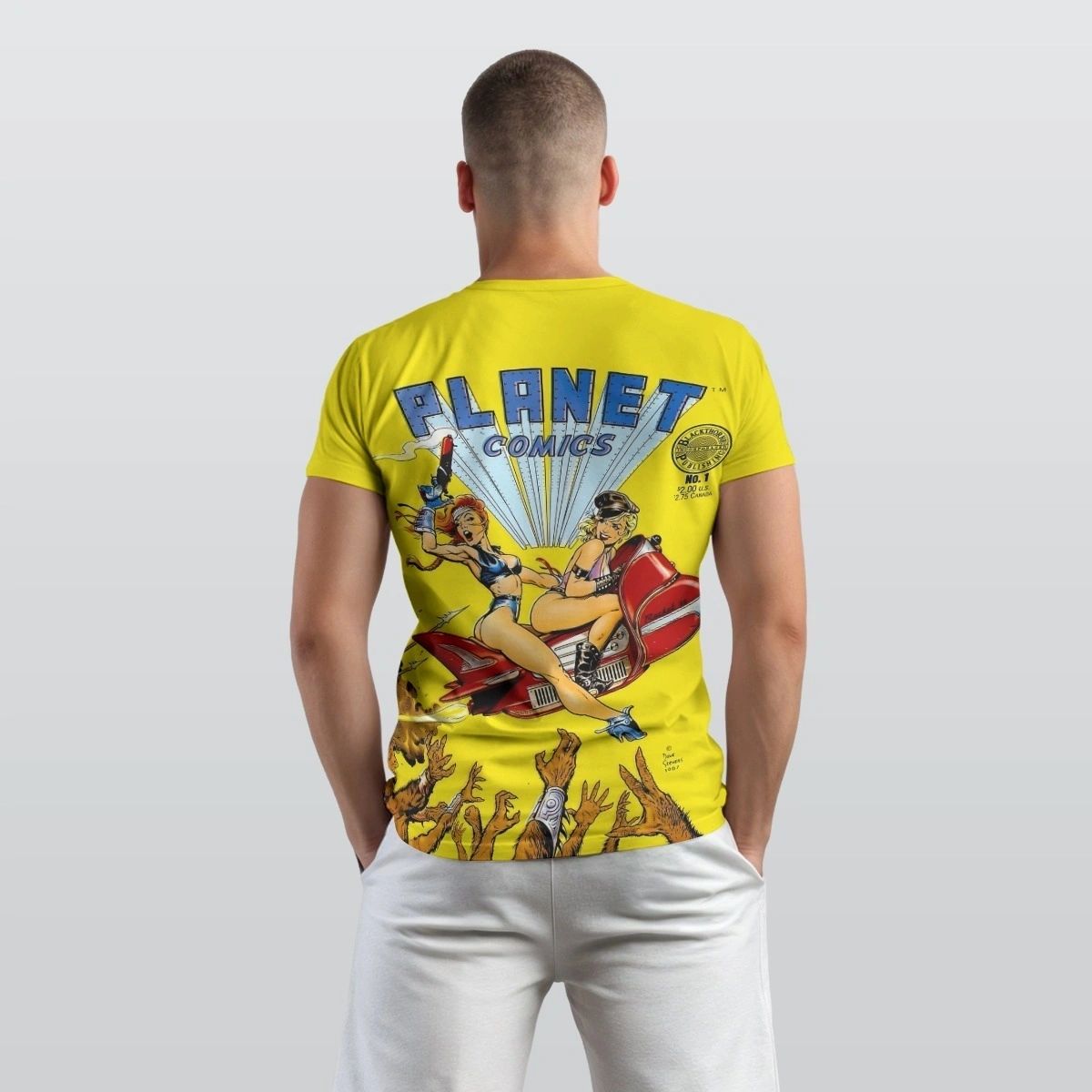 PLANET COMICS 1 ALL OVER PRINT SHIRT AND TANK - DAVE STEVENS