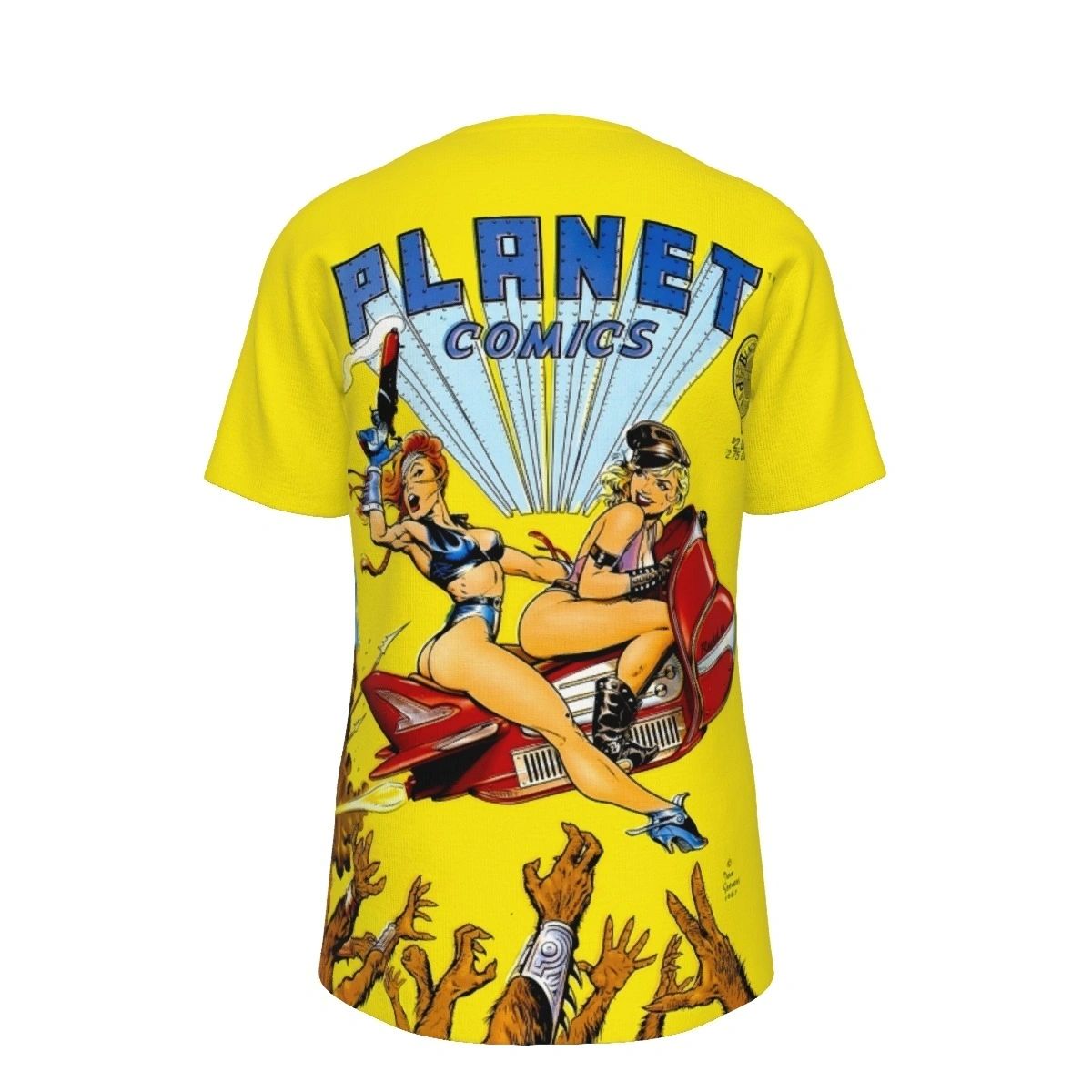 PLANET COMICS 1 ALL OVER PRINT SHIRT AND TANK - DAVE STEVENS