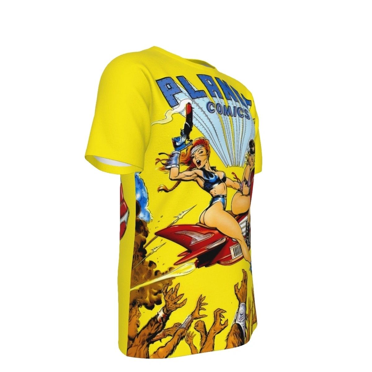 PLANET COMICS 1 ALL OVER PRINT SHIRT AND TANK - DAVE STEVENS