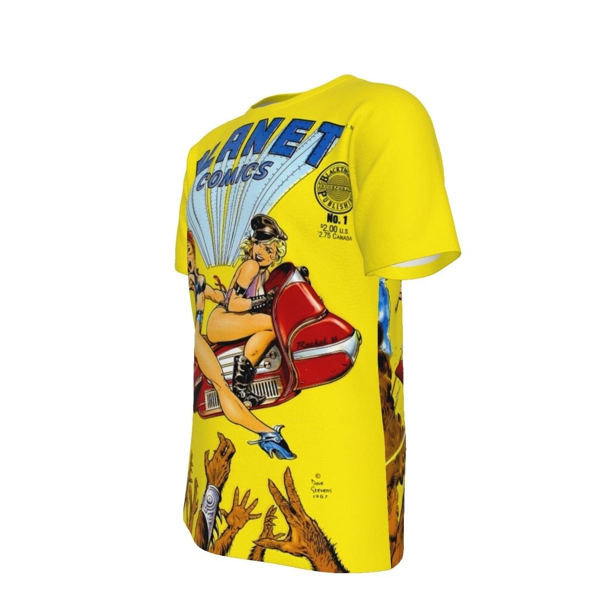 PLANET COMICS 1 ALL OVER PRINT SHIRT AND TANK - DAVE STEVENS