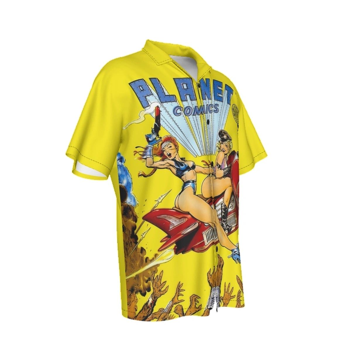 PLANET COMICS 1 ALL OVER PRINT SHIRT AND TANK - DAVE STEVENS