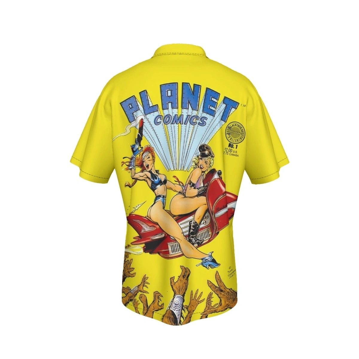 PLANET COMICS 1 ALL OVER PRINT SHIRT AND TANK - DAVE STEVENS